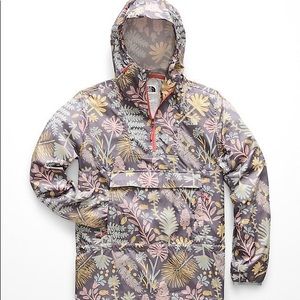 North face packable fanorack pullover wind jacket